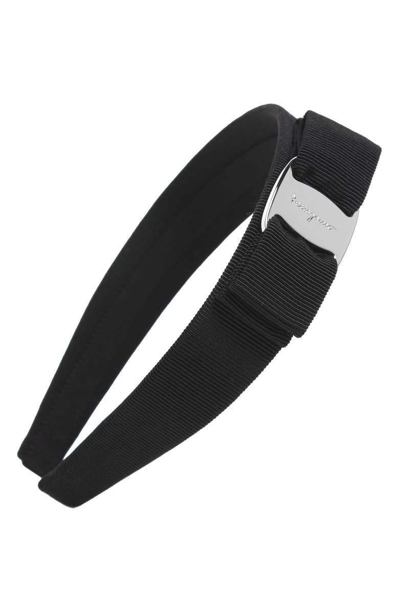 FERRAGAMO Salvatore Ferragamo Vara Bow Grosgrain Headband, Main, color,