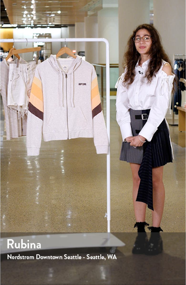 Surf Revival Colorblock Zip-Up Fleece Hoodie, sales video thumbnail