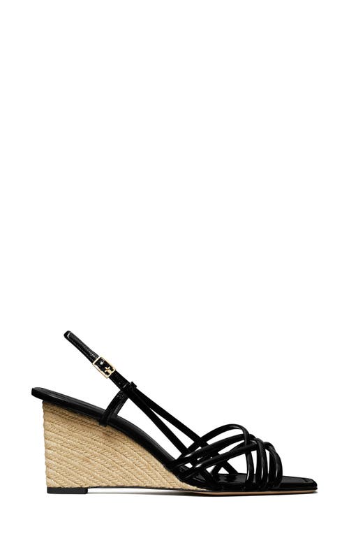 Tory Burch Wedge Espadrille Sandal In Black