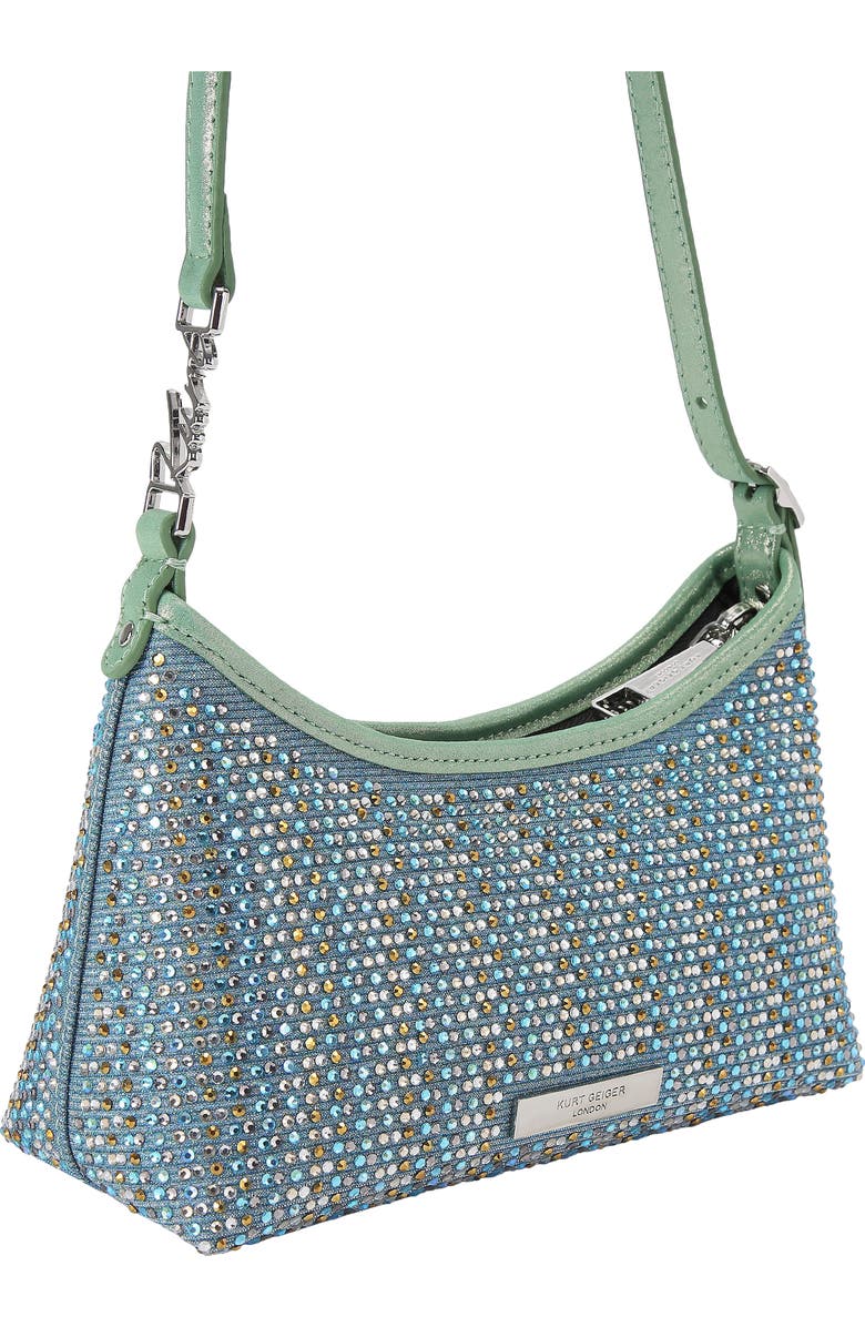 Kurt Geiger London Mini Kurt Fabric Shoulder Bag, Alternate, color, Pastel Blue