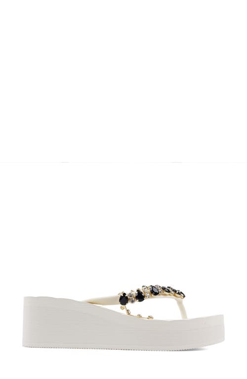 Shop Zigi Quigley Platform Flip Flop In White