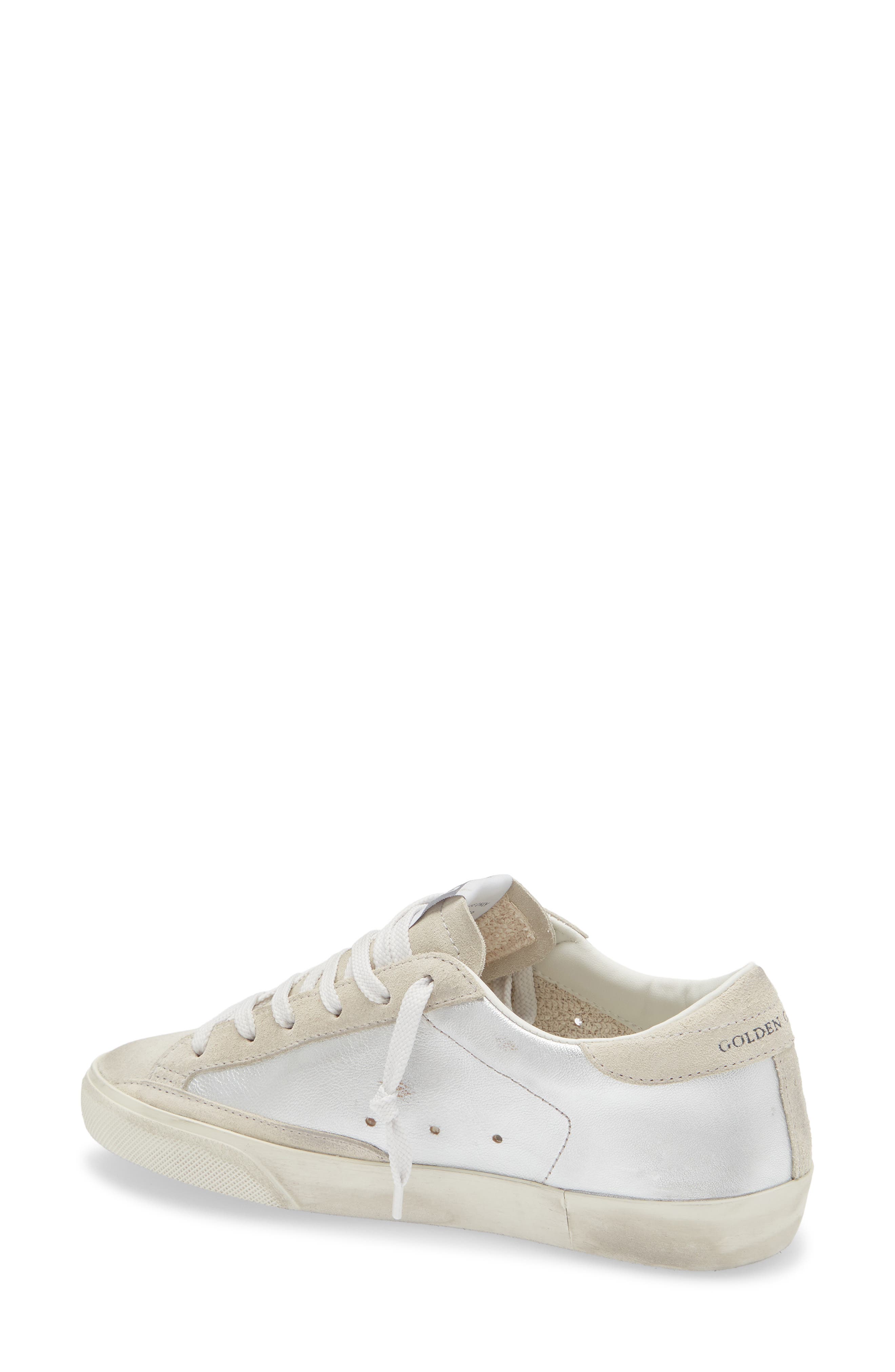 Golden Goose Super-Star Sneaker, Alternate, color, Silver/ Grey