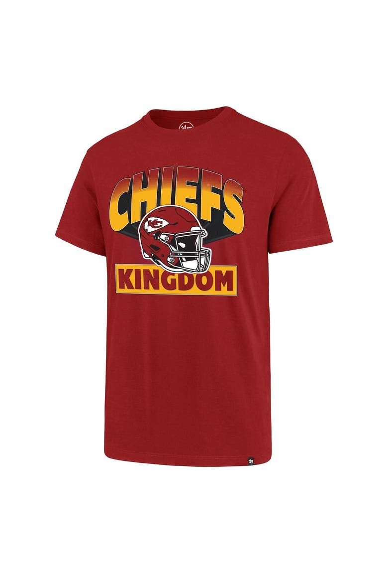 Men's '47 Red Kansas City Chiefs Chiefs Kingdom Super Rival T-Shirt, Alternate, color, Red