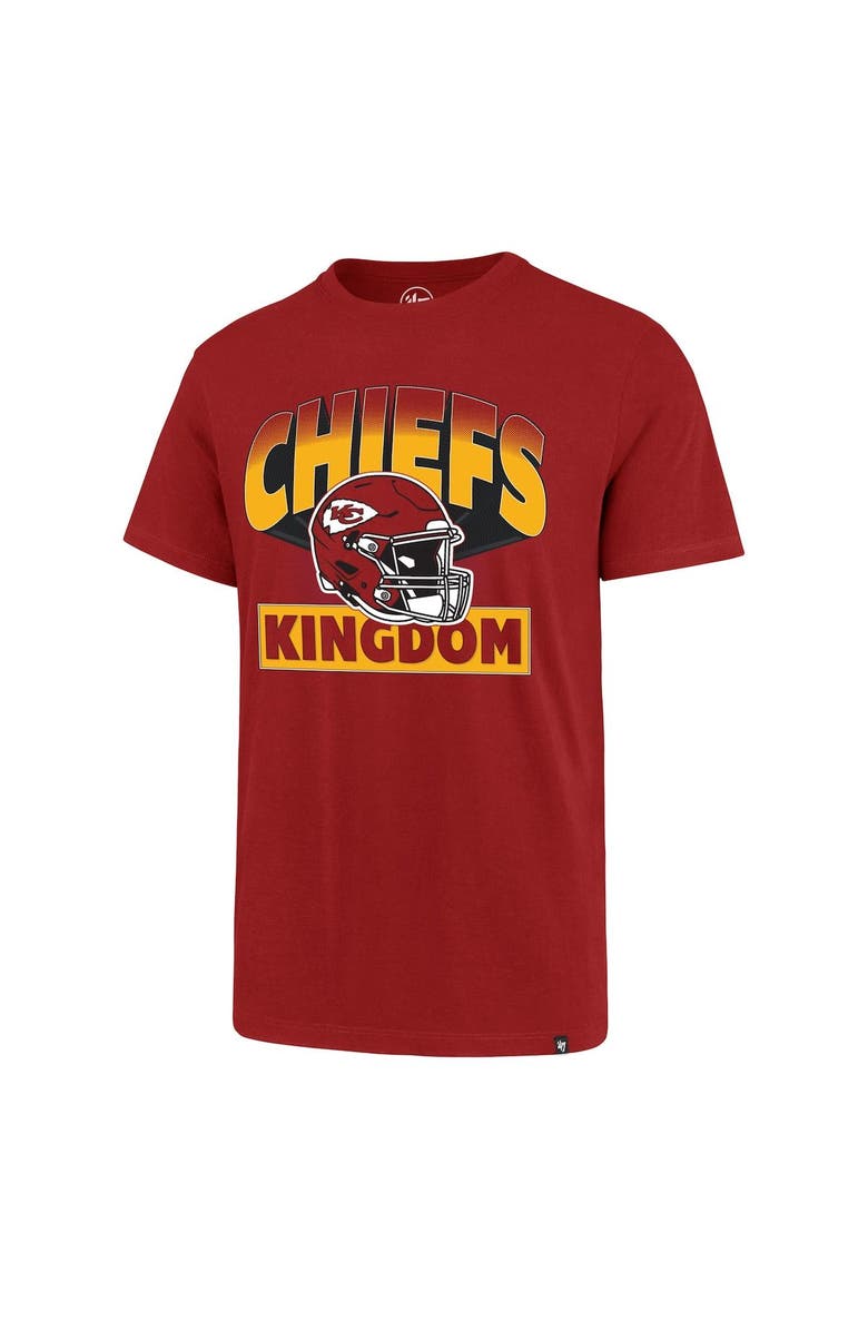 '47 Men's '47 Red Kansas City Chiefs Chiefs Kingdom Super Rival T-Shirt, Alternate, color, Red
