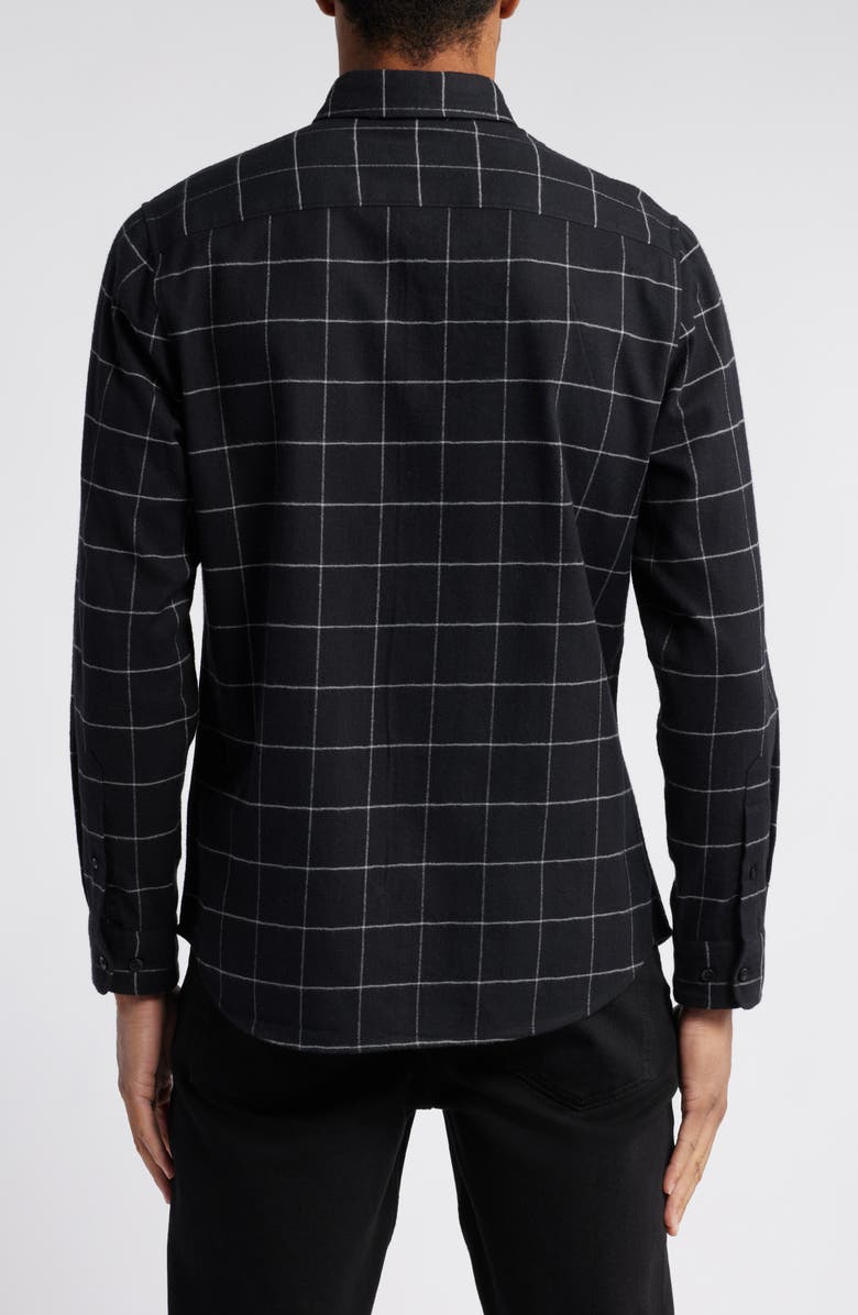 Nordstrom Trim Fit Plaid Flannel Button-Down Shirt, Alternate, color,