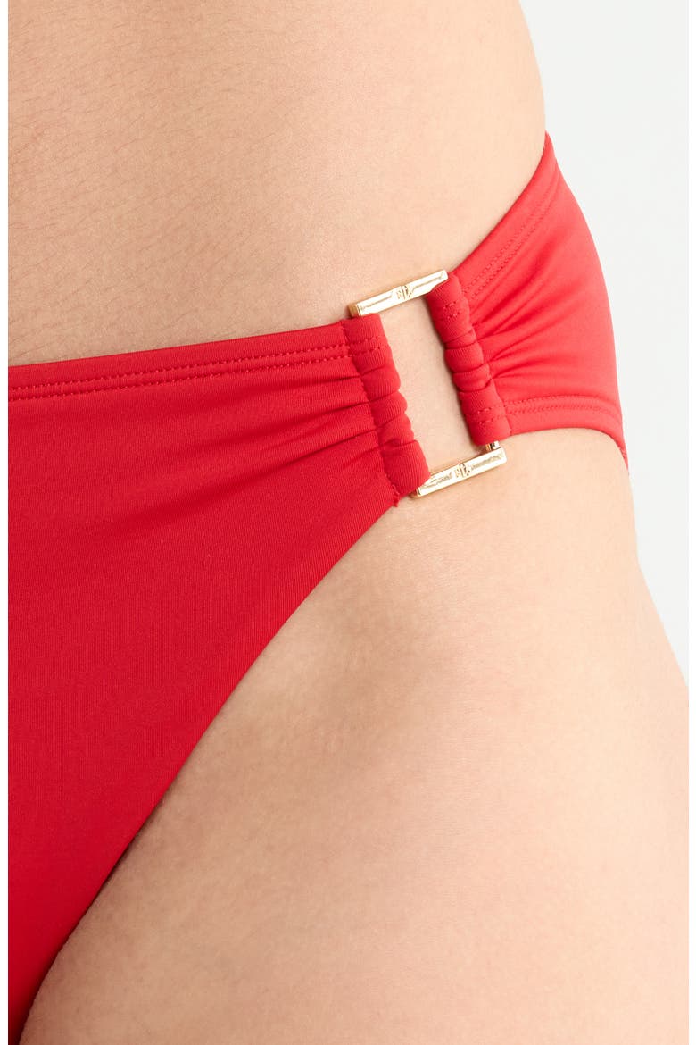 Ring Hipster Bikini Bottoms, Alternate, color, CRUISING RED