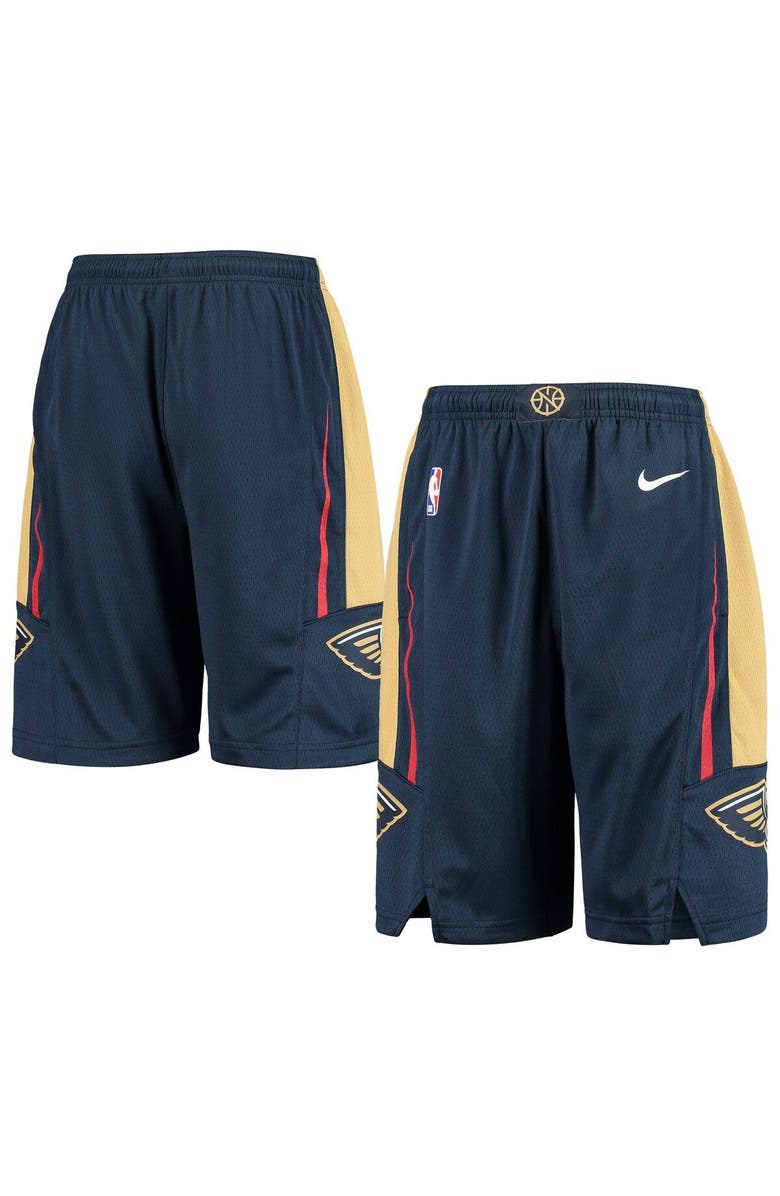 Nike Youth Nike Navy New Orleans Pelicans 2020/21 Swingman Shorts - Icon Edition, Main, color, Navy