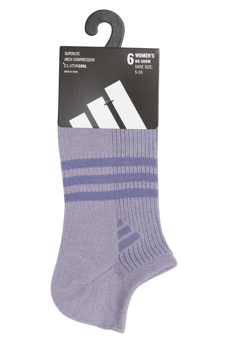Superlite 3.0 6-Pack No-Show Socks, Alternate, color, SLATE GREY/ MAGIC MAUVE/ BEIGE