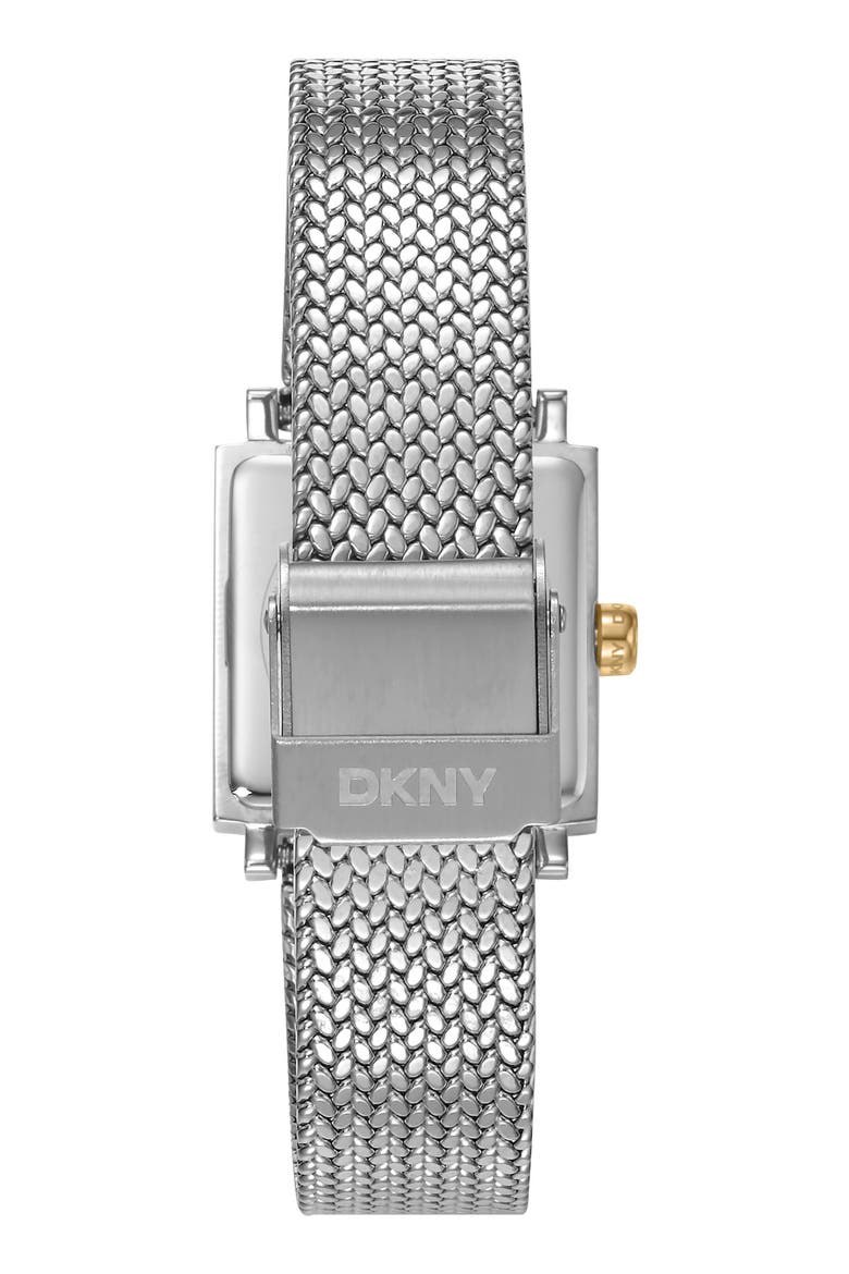 Milanese Square Watch, 24mm x 31mm, Alternate, color, SILVER/ GOLD TONE