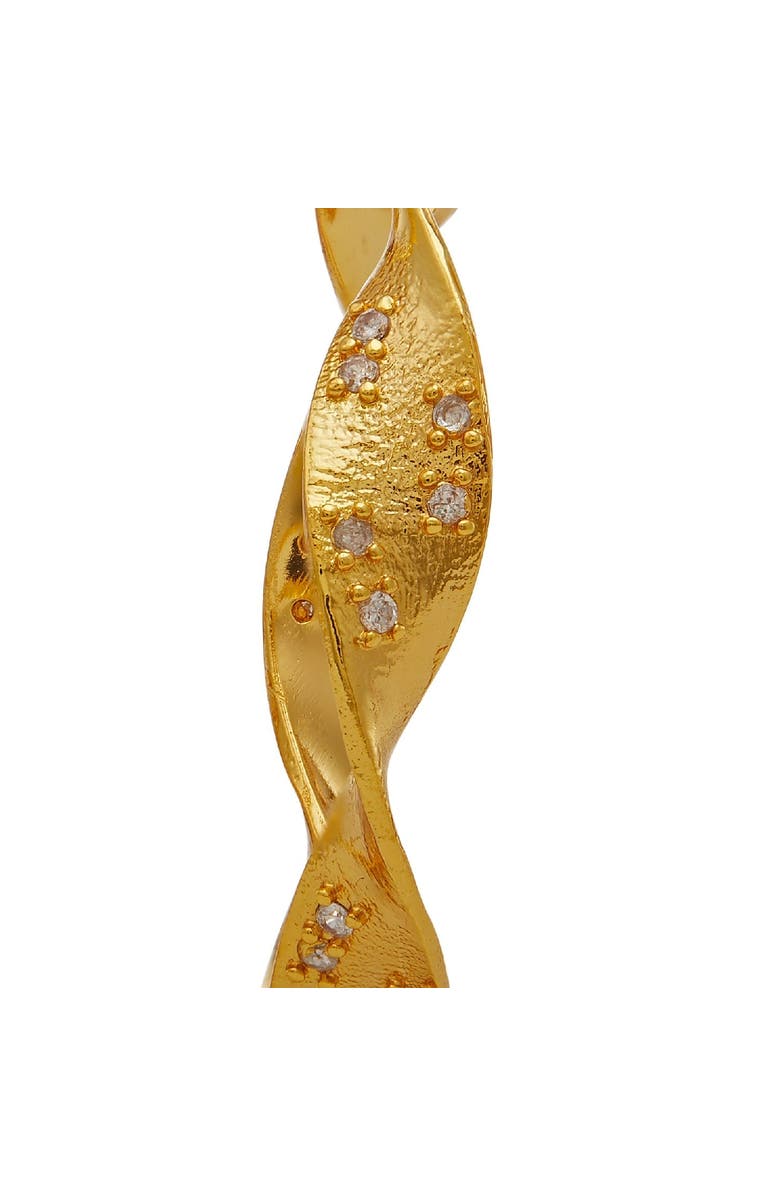 Dhwani Bhansal KALI HOOPS, Alternate, color, Gold Plated