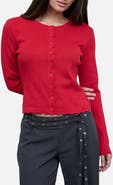 Blu Pepper Scallop Trim Cardigan
