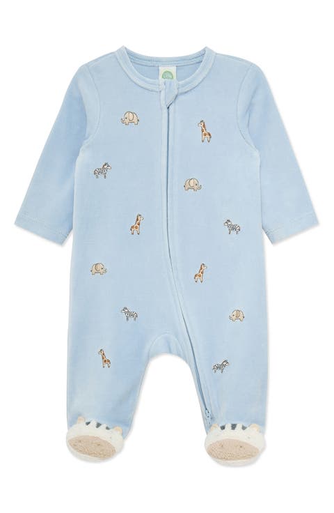 Kids' Animal Velour Footie