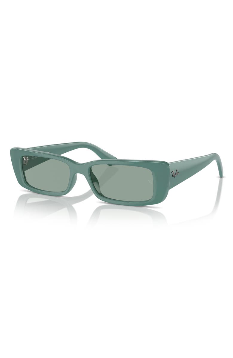 Ray-Ban Teru 54mm Rectangle Sunglasses, Alternate, color, Dark Green