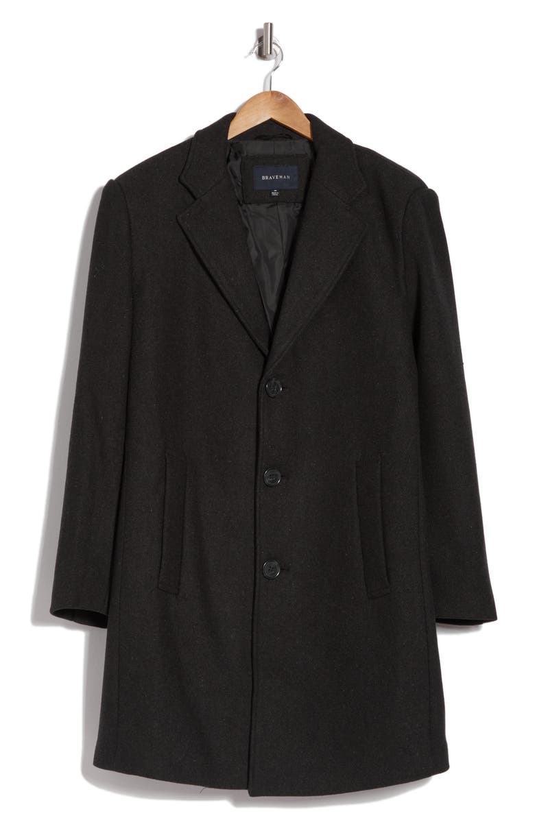 Braveman Tailored Wool Blend Jacket, Alternate, color, Charcoal