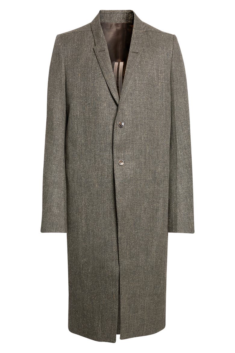 Concordian Wool Blend Coat, Main, color, CARBONE