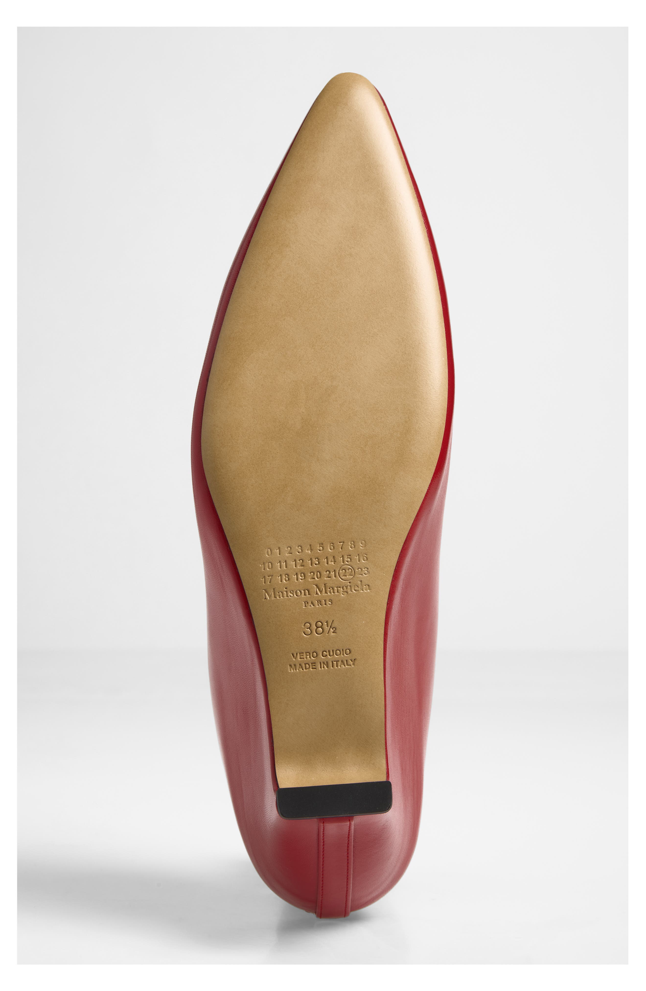 Wedge Pointed Toe Mule, Alternate, color, RED