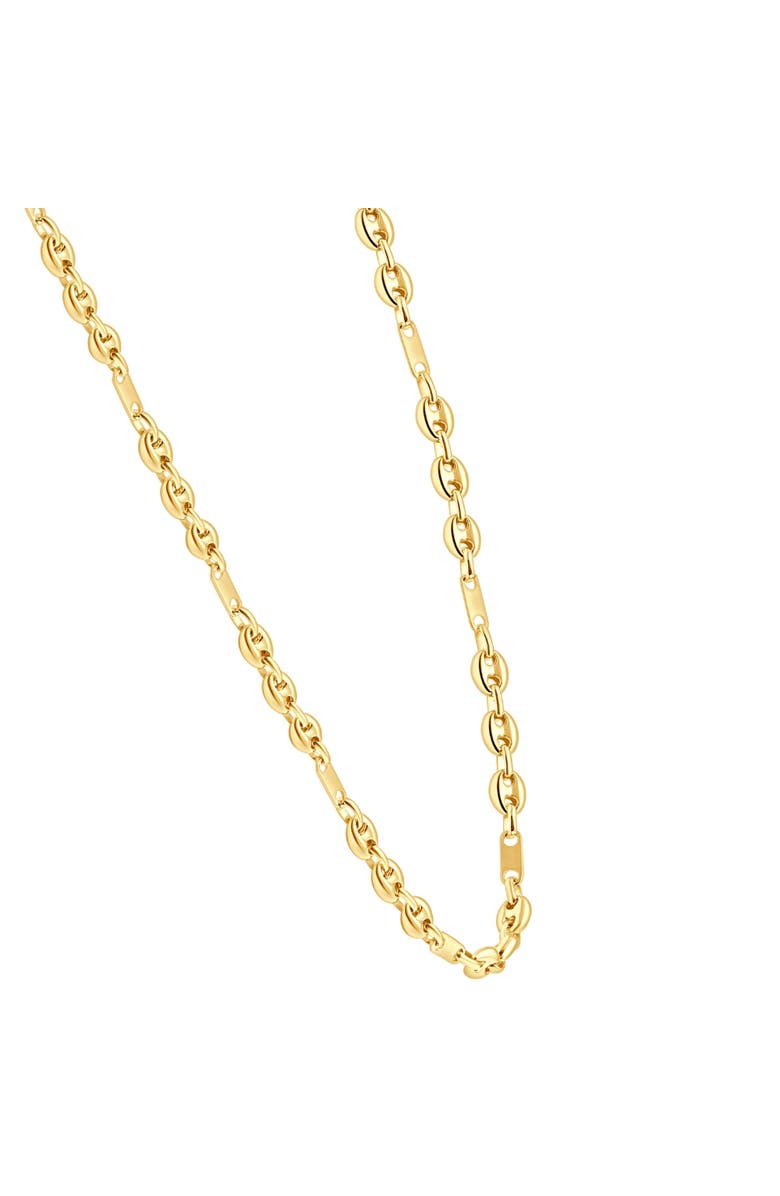 Bliss Diamond 14k Gold Women's 22" Marine Chain Necklace 14.2 Grams 5.5mm Thick, Alternate, color, 14K Yellow Gold
