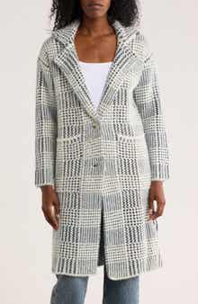 Notch Collar Printed Sweater