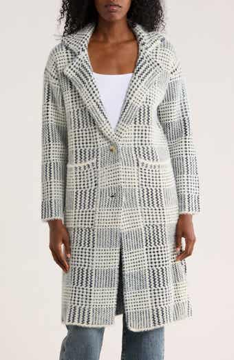 Notch Collar Printed Sweater