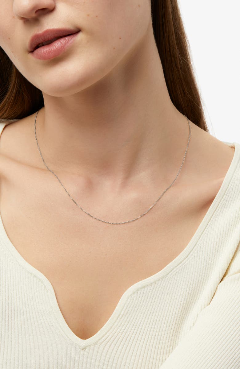 Ana Luisa Dainty Chain Necklace, Alternate, color, White Gold