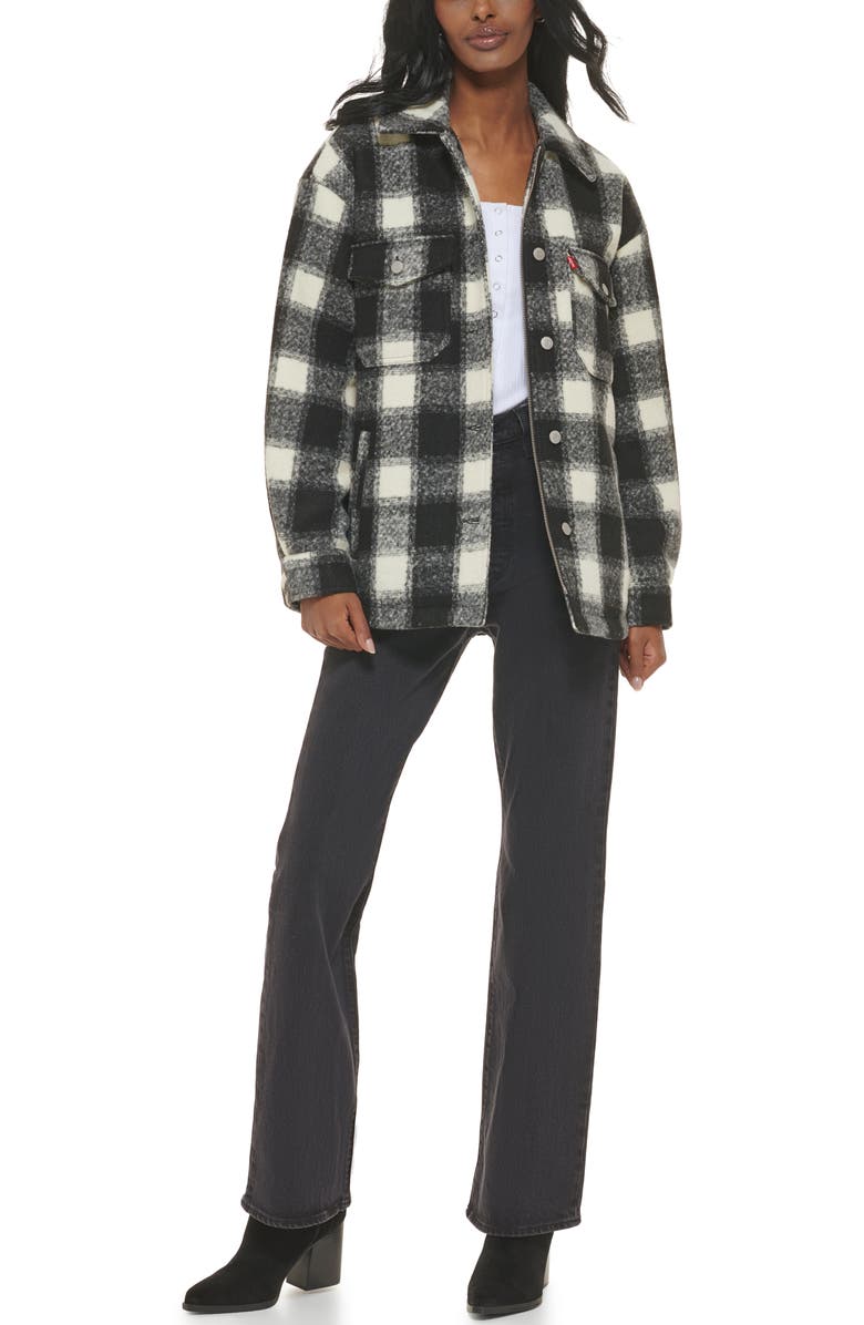 Levi's<sup>®</sup> Wool Blend Plaid Shacket, Alternate, color, 