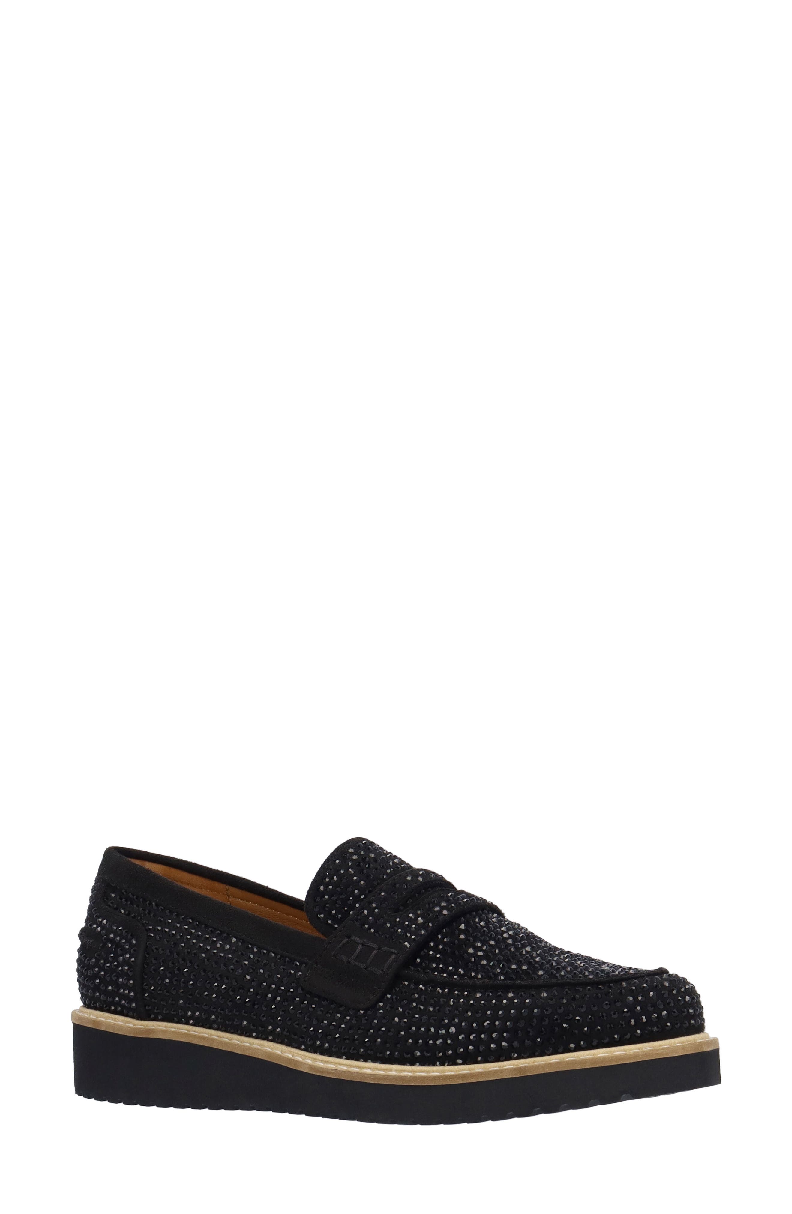 L
Amour des Pieds Zyra Loafer, Main, color, Black