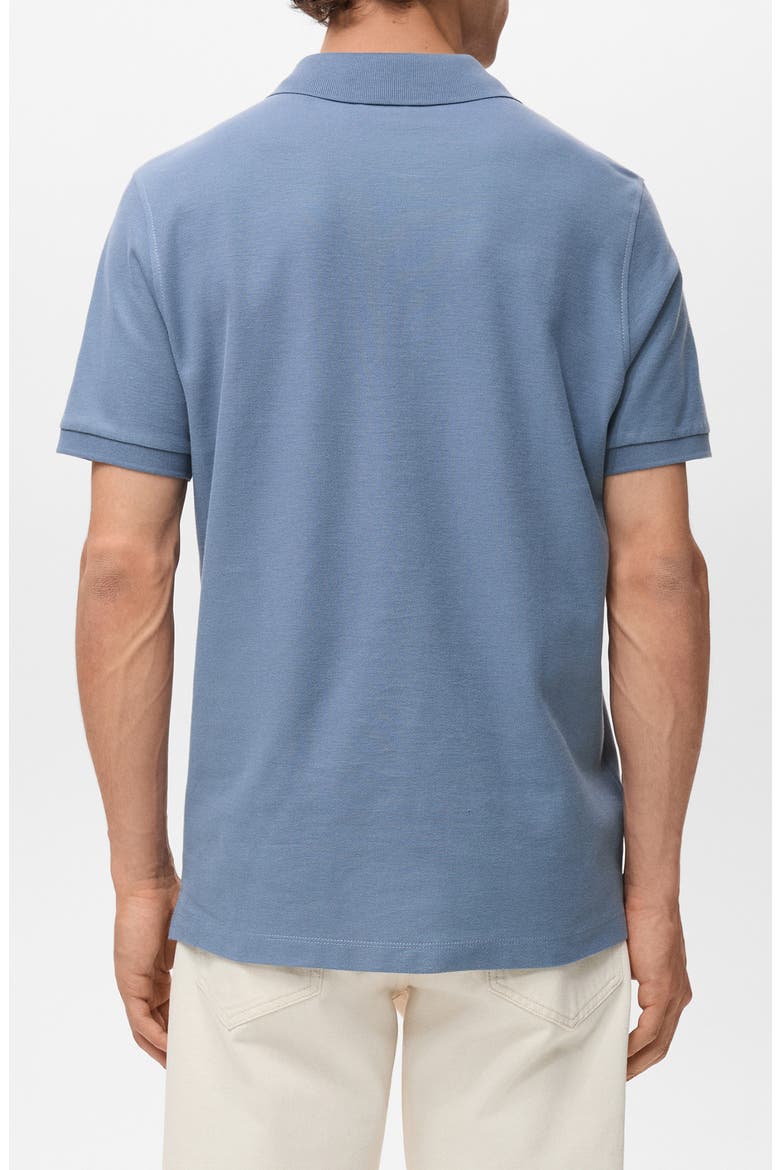 Regular Fit Cotton Piqué Polo, Alternate, color, BLUE