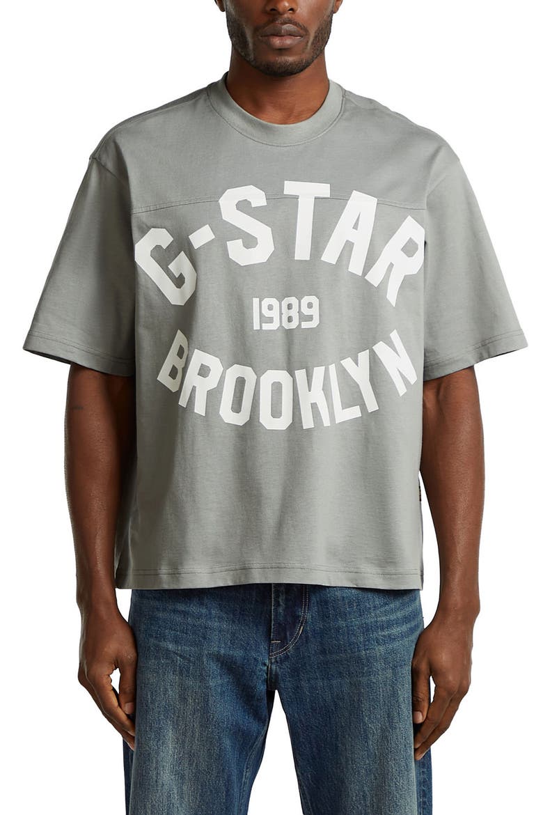 Logo Graphic T-Shirt, Main, color, WILD DOVE