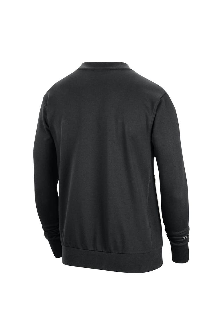 Men's Nike Black Golden State Warriors 2023/24 Authentic Standard Issue Travel Performance Pullover Sweatshirt, Alternate, color, Black