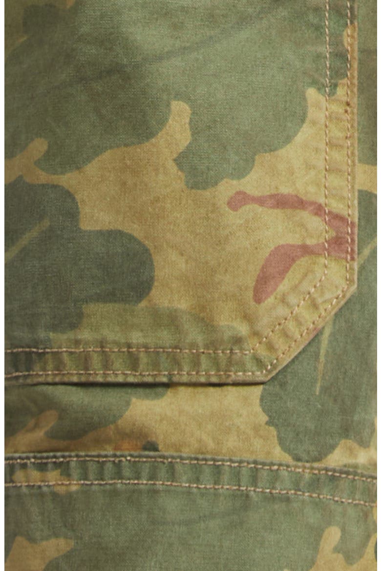 Ranger Camo Print Poplin Cargo Pants, Alternate, color, OLIVE LEAF CAMO