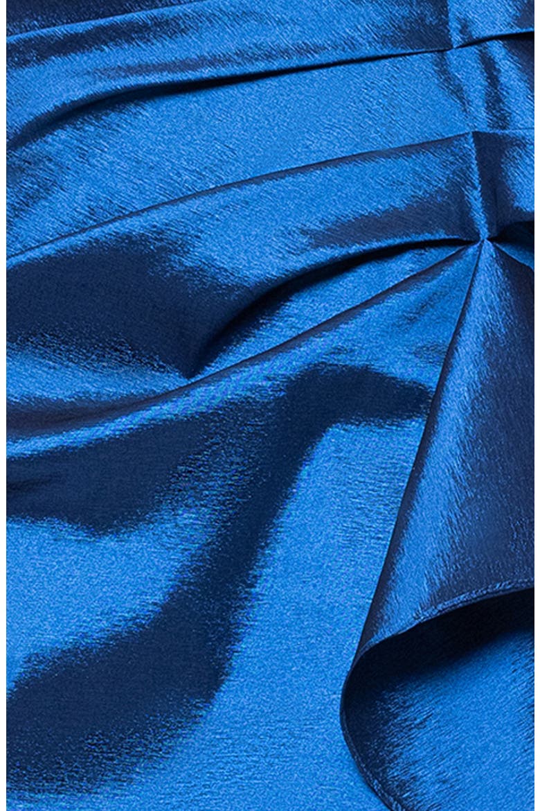Off the Shoulder Taffeta Gown, Alternate, color, SAPPHIRE