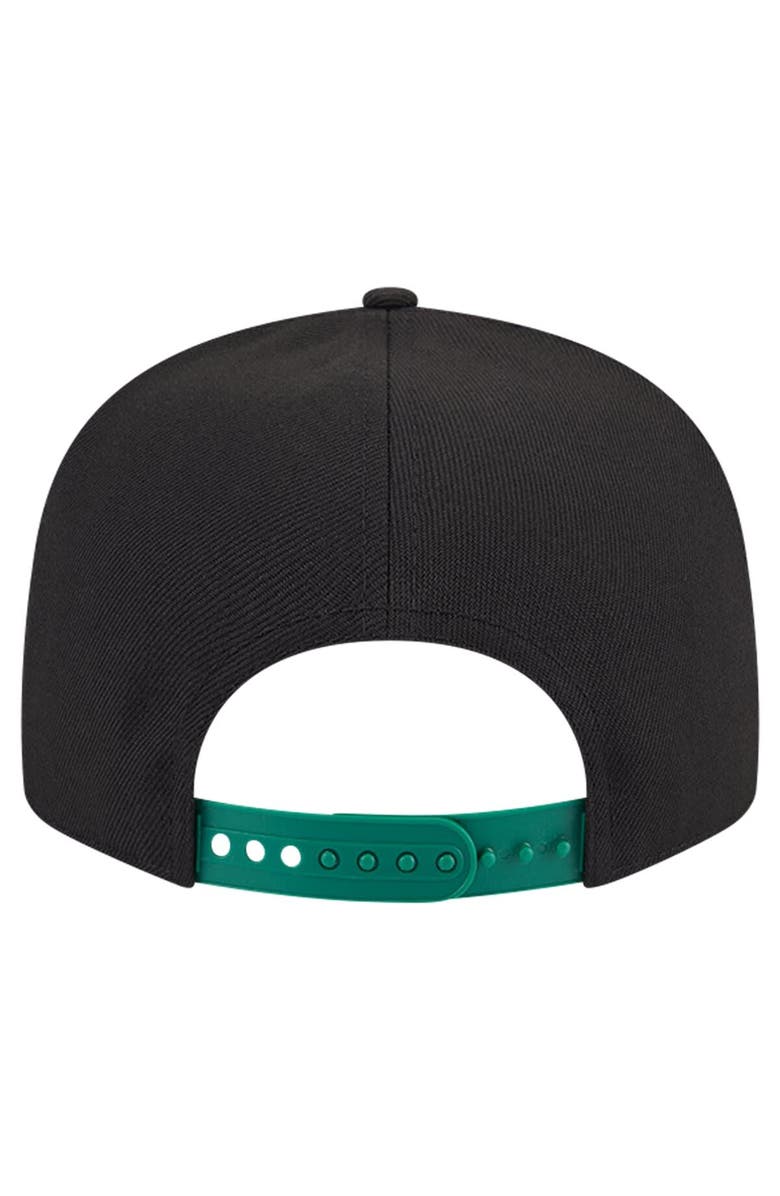 New Era Men's New Era White/Kelly Green Boston Celtics Throwback Gradient Tech Font 9FIFTY Snapback Hat, Alternate, color, 