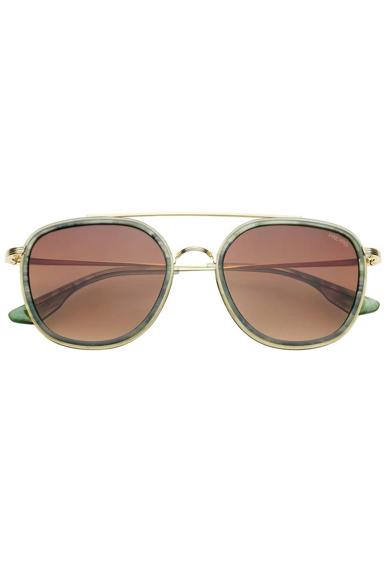 Weston Round Sunglasses, Main, color, Emerald