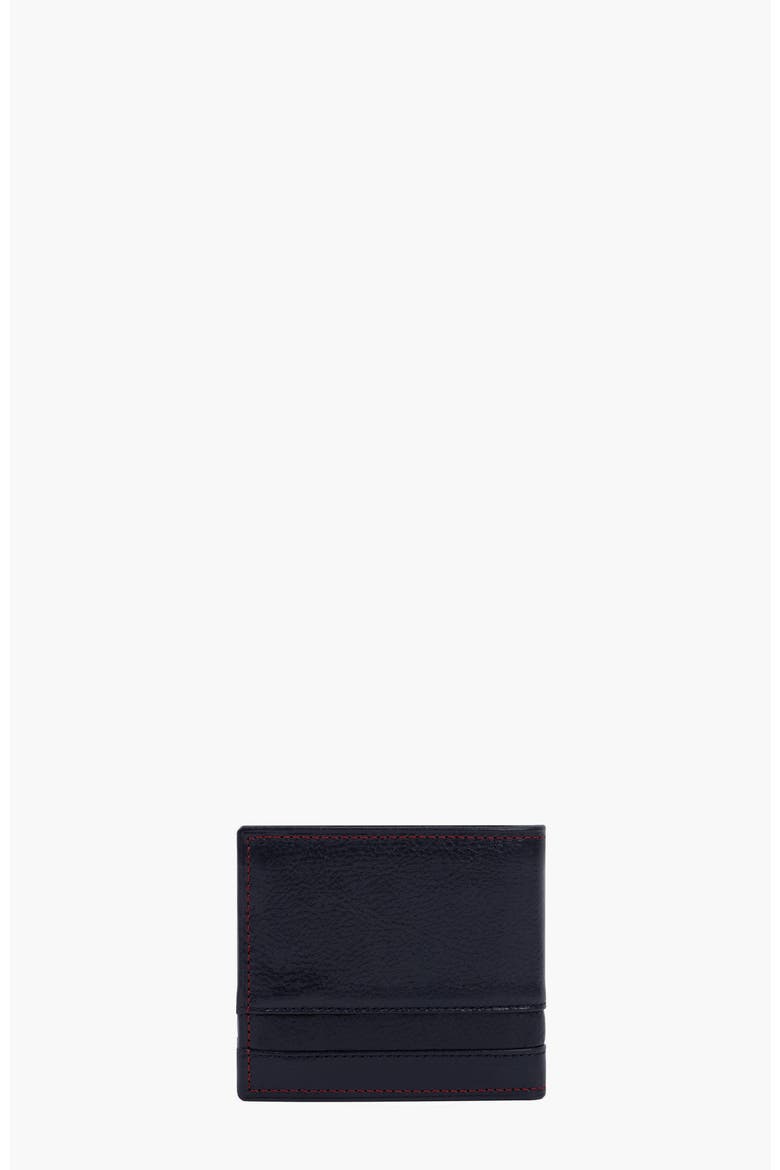Di Cavallo Trifold Leather Wallet 523, Alternate, color, Navy