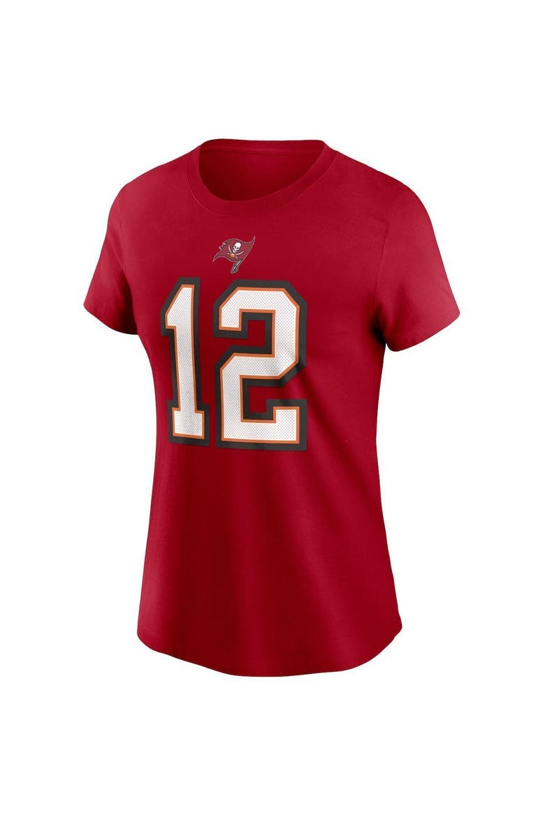 Women's Nike Tom Brady Red Tampa Bay Buccaneers Name & Number T-Shirt, Alternate, color, RED