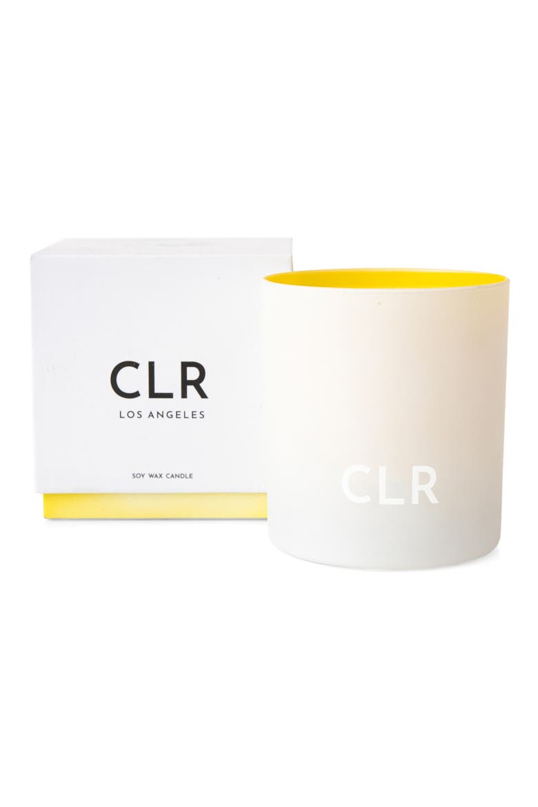 Yellow Scented Candle, Main, color, YELLOW