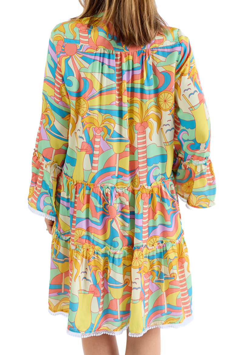 The Paradiso - Tunic Dress, Alternate, color, Yellow