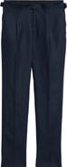 Thom Sweeney Tailored Pleated Linen Pants