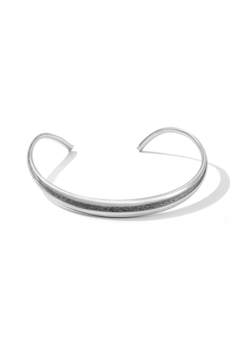 Currents Choker Necklace, Main, color, Silver