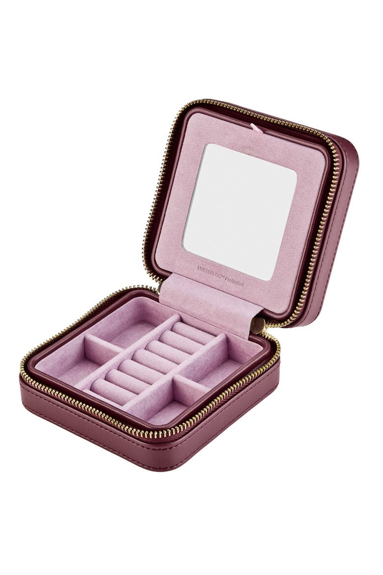 X LIBERTY Small Travel Zip Case, Alternate, color, Burgundy