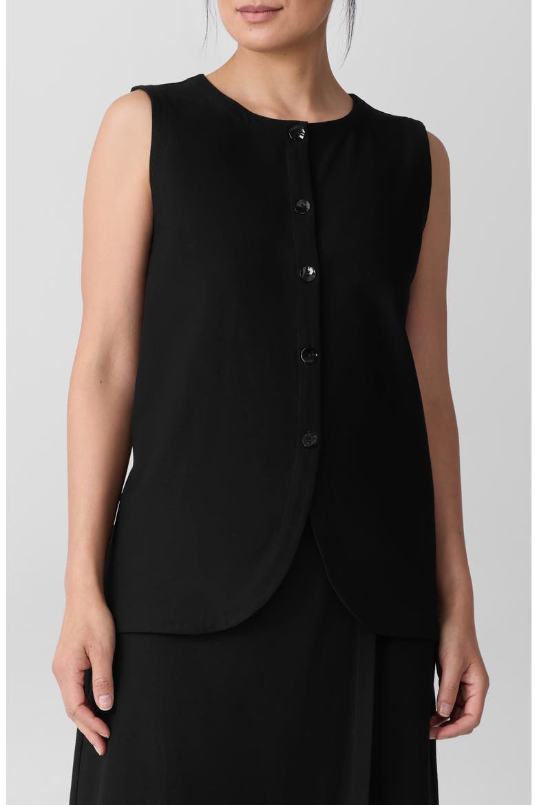Back Tie Vest, Main, color, BLACK