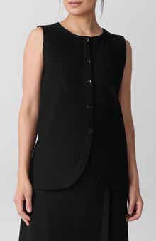 Eileen Fisher Back Tie Vest