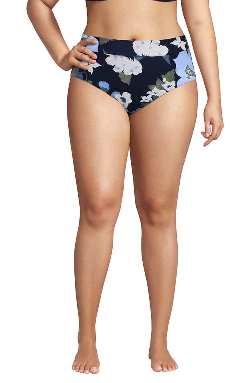LANDS' END LANDS' END CHLORINE RESISTANT PINCHLESS HIGH WAISTED BIKINI BOTTOMS