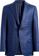 Heritage Gold Blue Plaid Wool Sport Coat