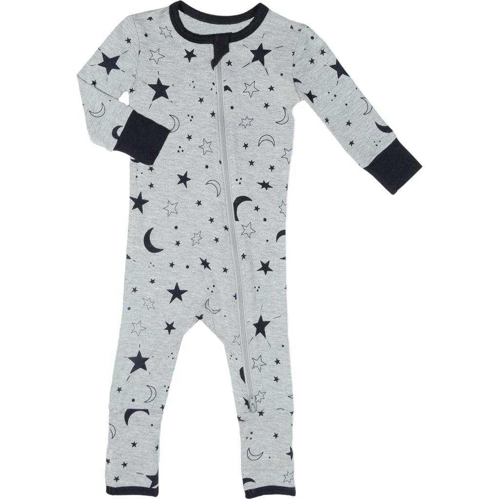 Shop Baby Grey By Everly Grey Convertible Zip Romper In Twinkle Night
