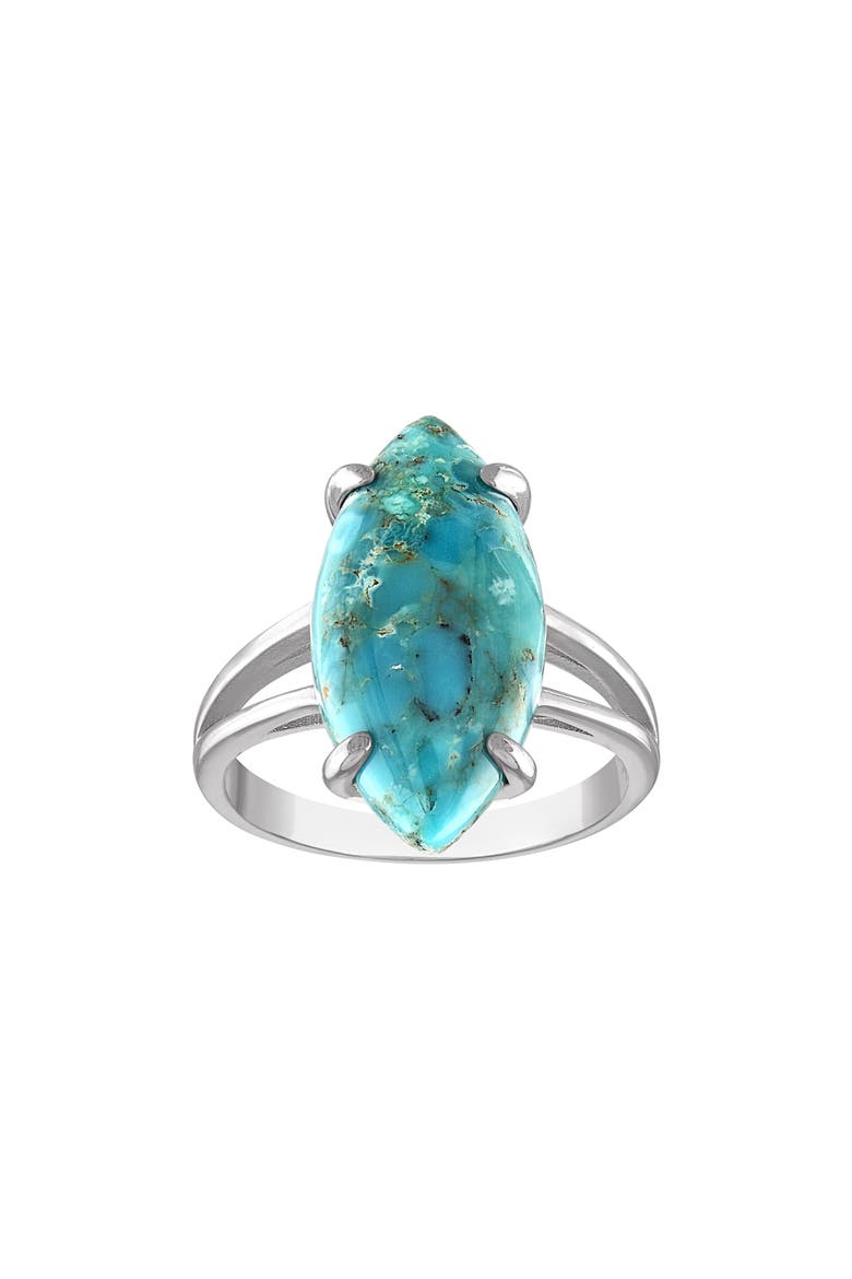 Sterling Silver Turquoise Ring, Main, color, WHITE