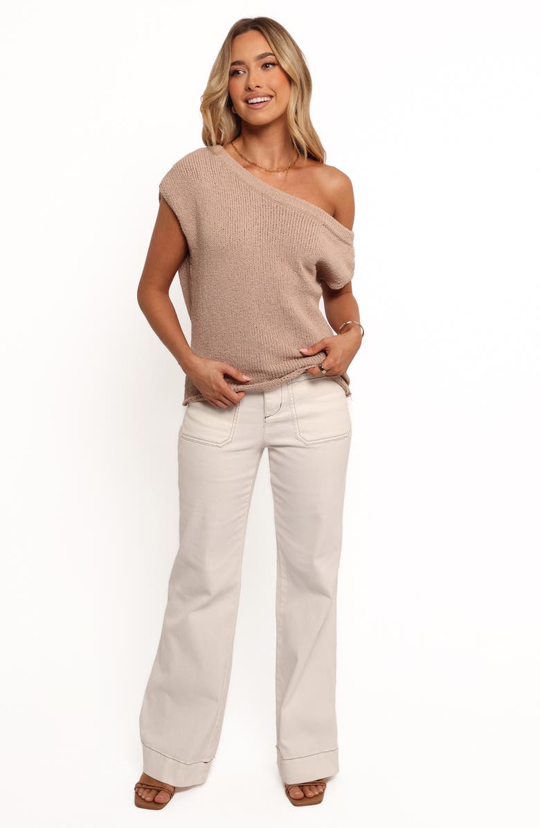 Petal & Pup Coco One-Shoulder Knit Top, Alternate, color,