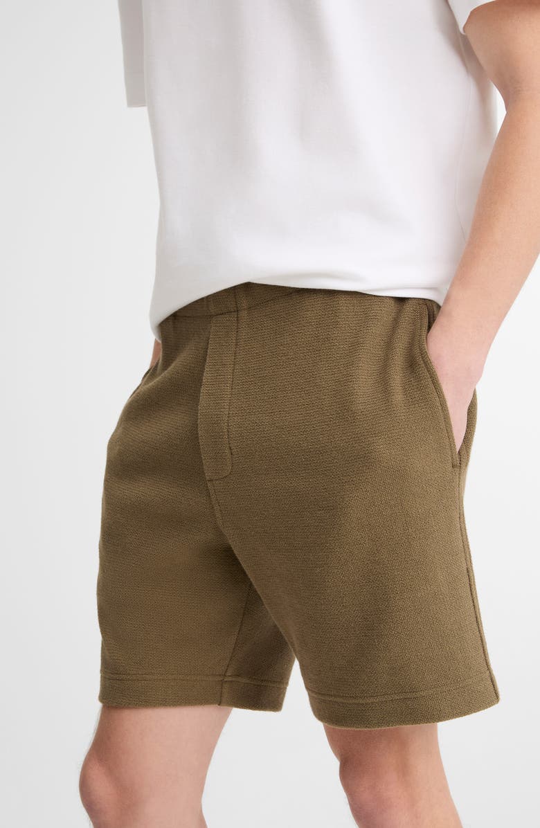 Vince Bouclé Pull-On Shorts, Alternate, color, Kalamata