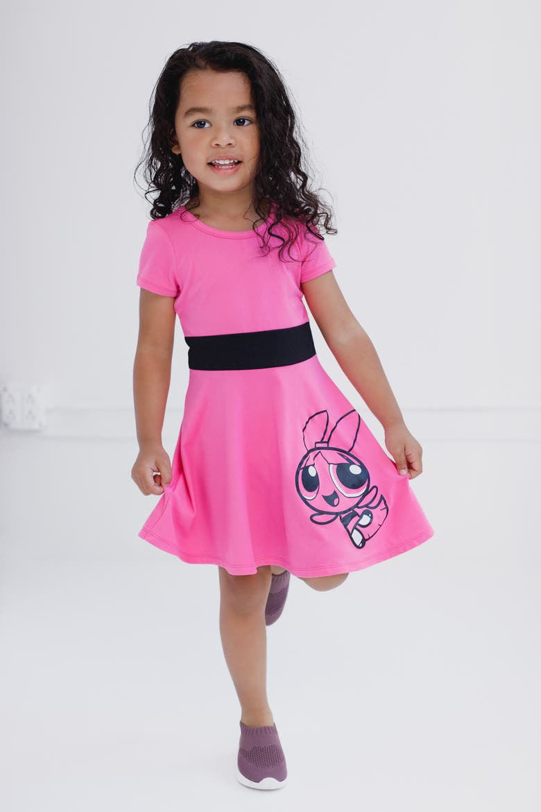 Powerpuff Girls Skater Dress, Alternate, color, Blossom Pink