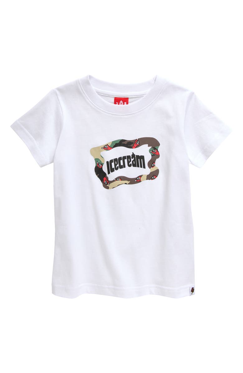 ICECREAM Kids' Plain Sight Graphic T-Shirt, Main, color, Bleach White